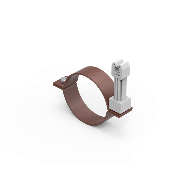 LA UCHWYT DO RURY SPUSTOWEJ FI 100/  z plast 8017 64.10/P LA 8017