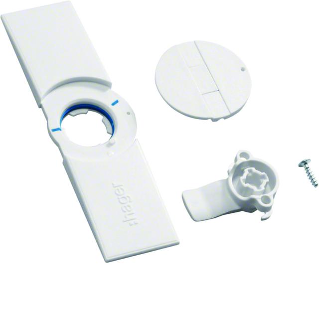 Płytka drzwiowa z uchwytem i ryglem do obudowy IP44 FZ598N HAGER