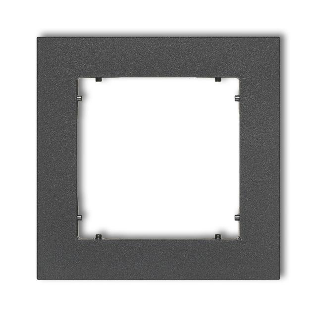 MINI Ramka uniwersalna pojedyncza z tworzywa grafitowa