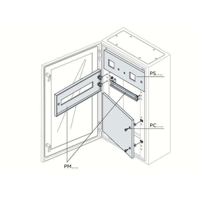 Maskownica pełna 185x600mm (HxW) PC1606K ABB
