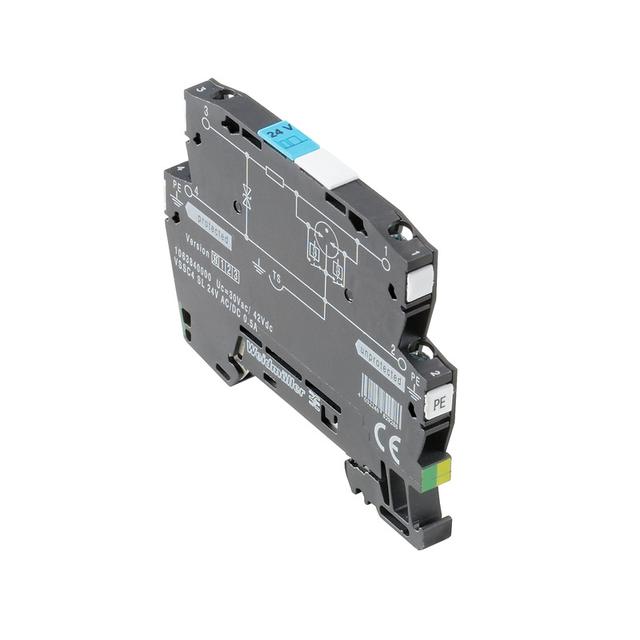 VSSC4 SL 12VDC 0.5A Odgromnik (sieci przesyłu danych/technologia MCR), Ochrona przeciwprzepięciowa, MSR, Cyfrowe, Liczba sygnałów: 1, AC/DC, 12 V, 500 mA, Zacisk /10szt./ 1063830000 WEIDMÜLLER