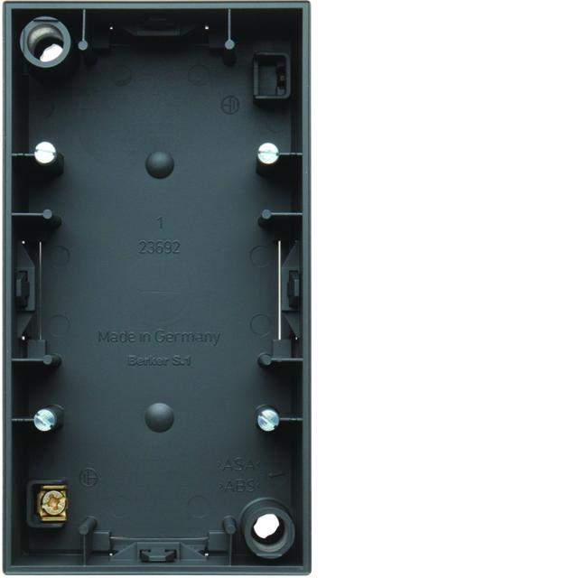 BERKER S.1 Puszka natynkowa podwójna antracyt mat 10429949 HAGER