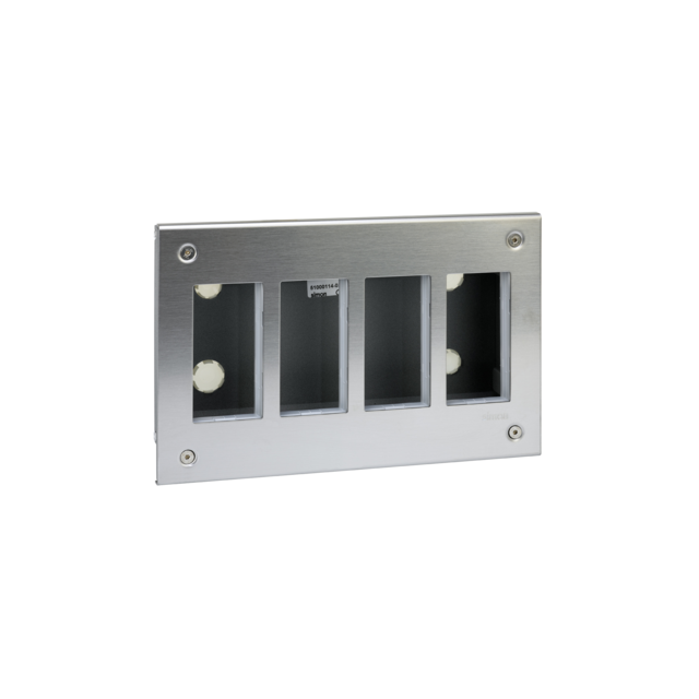 Simon Connect Obudowa podtynkowa S500 METAL 4-modułowa 8x K45 kompletna 51000114-036 KONTAKT