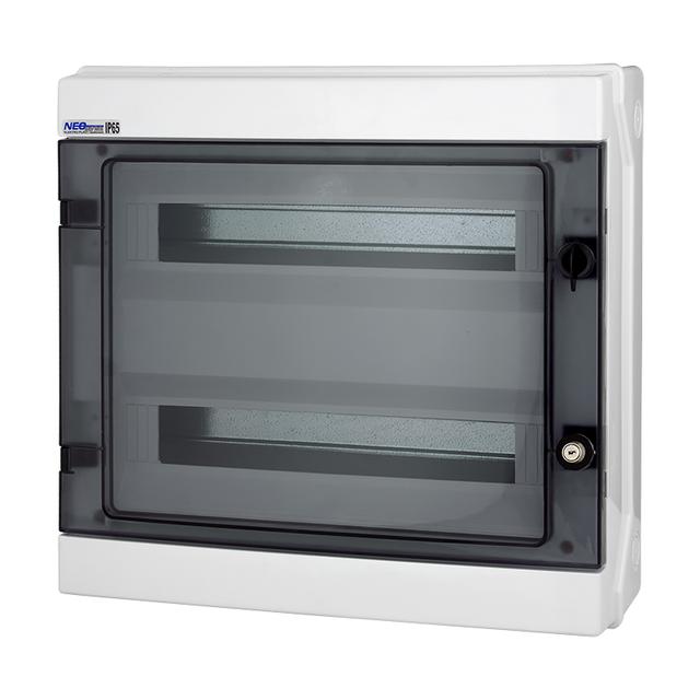 Rozdzielnica hermetyczna natynkowa 2x18 z zamkiem IP65 500VAC/1000VDC RH-36/2Z  36.137 OPATÓWEK