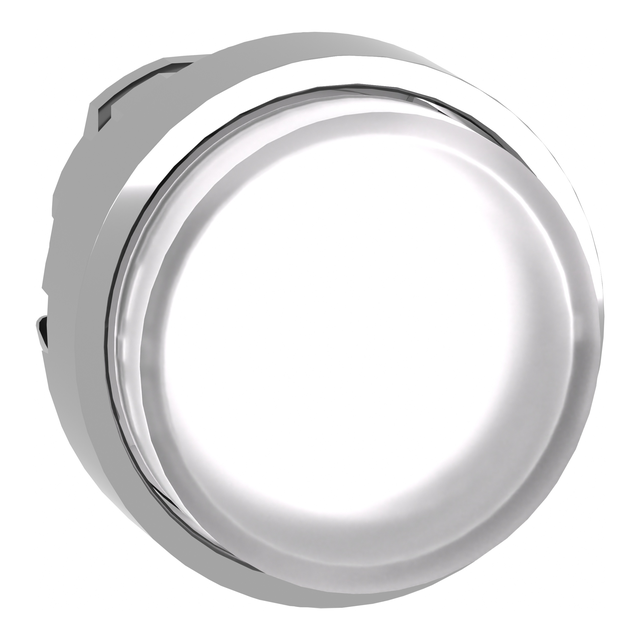 Harmony XB4 Przycisk wystający biały push push LED metalowy bez oznaczenia ZB4BH13 Schneider