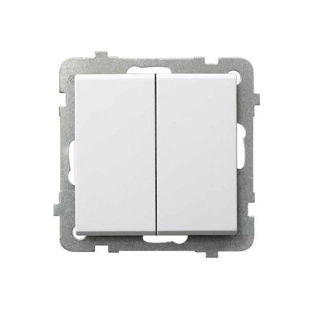 SONATA BIAŁY MAT Łącznik podwójny krzyżowy