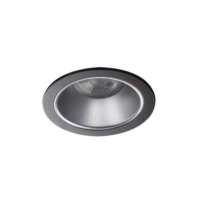 GLOZO DSO SR/B Oczko sufitowe GLOZO DSO SR/B okrągły stop aluminium kolor srebrny / czarny 1XGx5,3/G