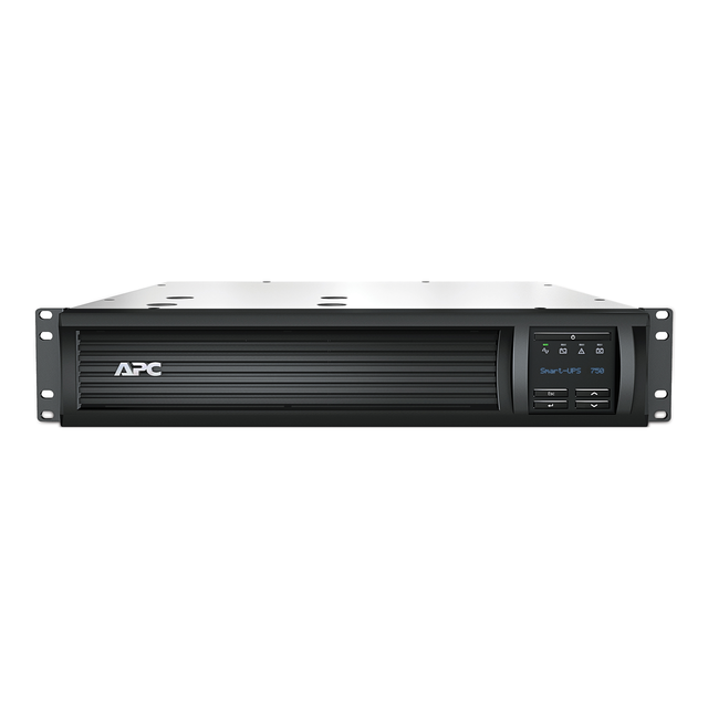 APC Smart UPS SMT, 750VA/500W, montaż w szafie 2U, 230V, 4x gniazda IEC C13, z kartą sieciową, AVR