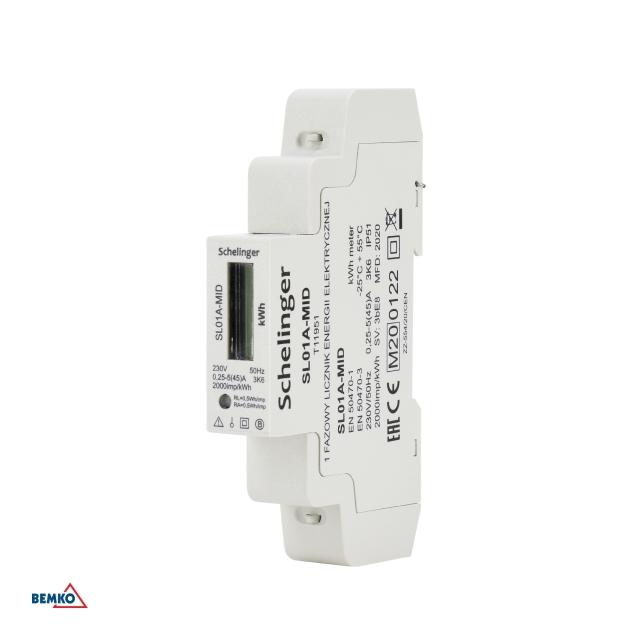 LICZNIK ENERGII 1-FAZOWY MID SCHELINGER