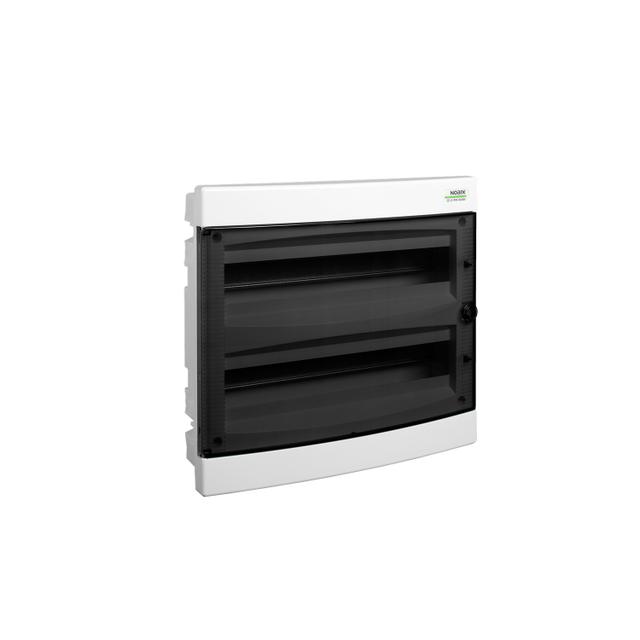 PNF 2x18T Rozdzielnica podtynkowa drzwi przezroczyste IP40 2 rzędy 2x18 modułów 101515 NOARK