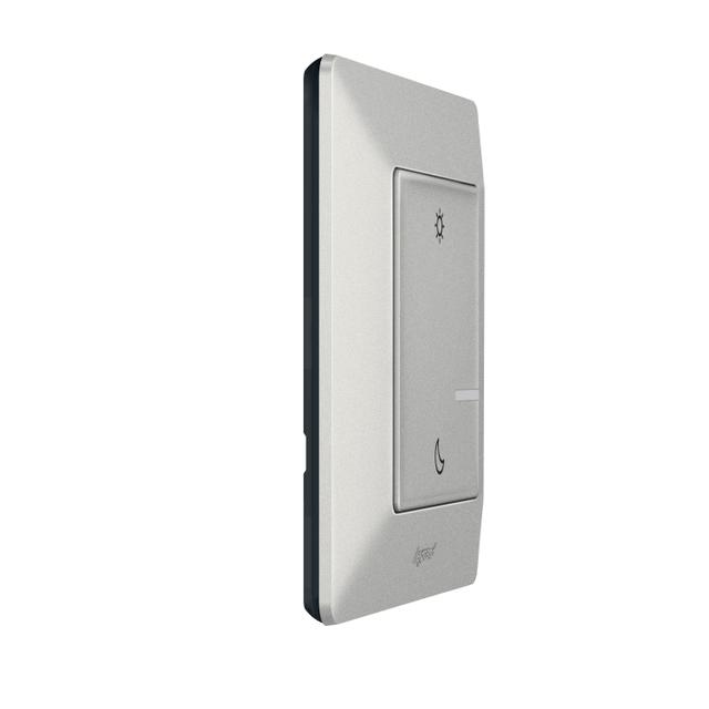 VALENA LIFE WITH NETATMO - ŁĄCZNIK BEZPRZEWODOWY DZIEŃ/NOC ALUMINIUM, Legrand