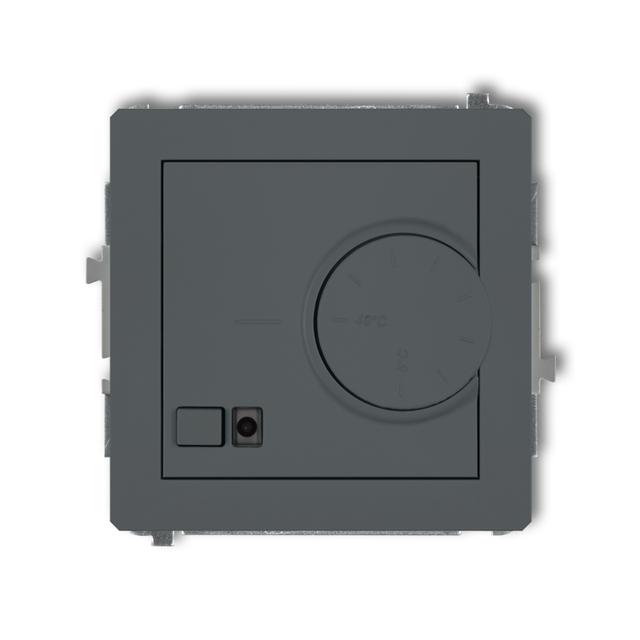 DECO Elektroniczny regulator temperatury z czujnikiem podpodłogowym grafitowy mat 28DRT-1 KARLIK