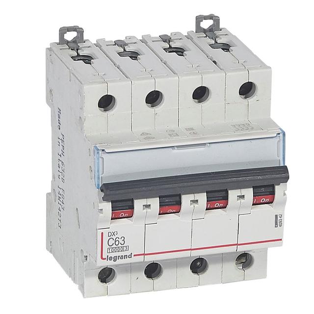 WYŁĄCZNIK NADPRĄDOWY S 314 4P C 63A 10000A SERII DX3, Legrand