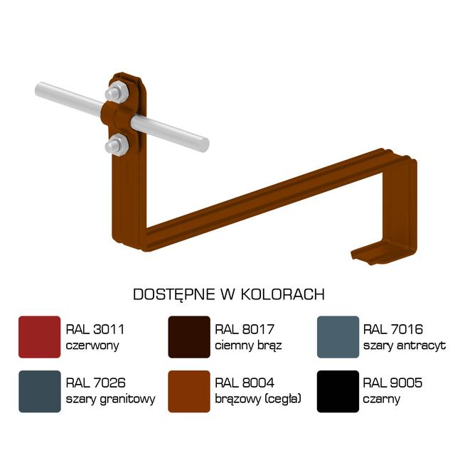 AN-25F/LA/-N Uchwyt dach.prof.pros.Z-śr. WZÓR 10 H=10cm /LA/