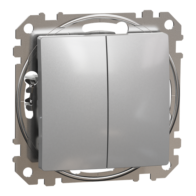 Sedna Design & Elements łącznik podwójny świecznikowy srebrne aluminium SDD113105 Schneider
