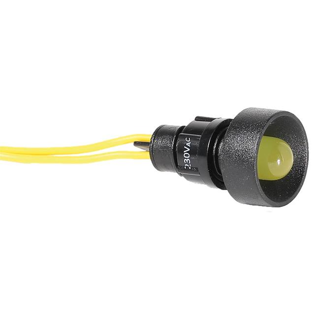 Lampka sygnalizacyjna LED D=10mm żółta 230V AC LS LED 10 Y 230AC 004770812 ETI