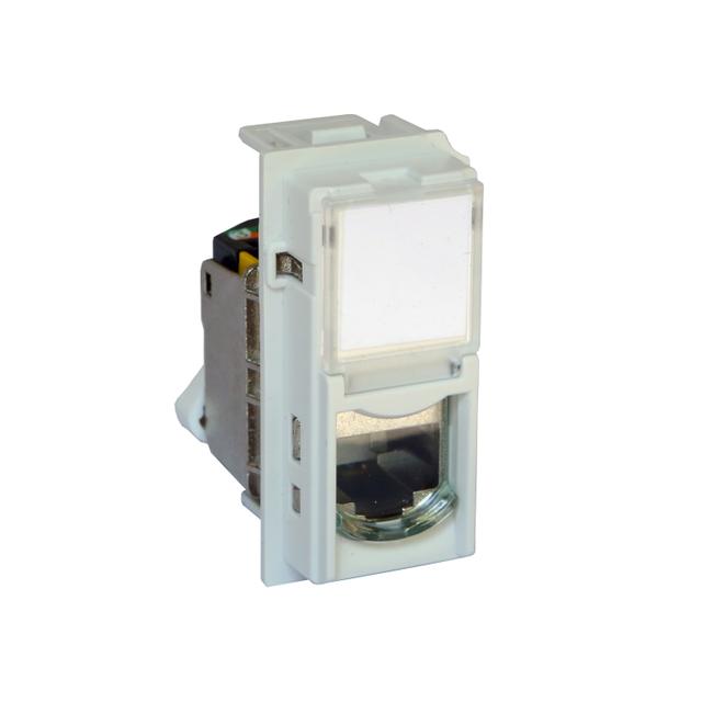 LIVING NOW - GNIAZDO RJ45 - UTP - KAT.6A - 1 MODUŁ - BIEL, Bticino