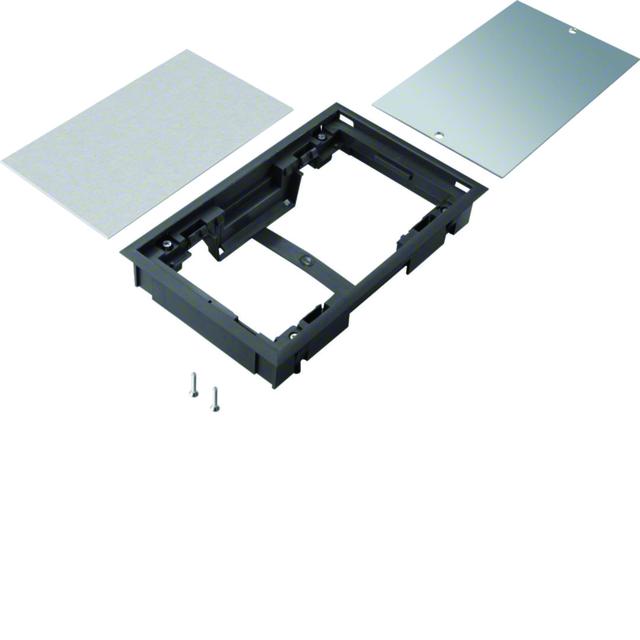 tehalit.VE-EE Pokrywa pełna płytki montaż E04 147X247 8mm czarny PA BDE04089005 HAGER