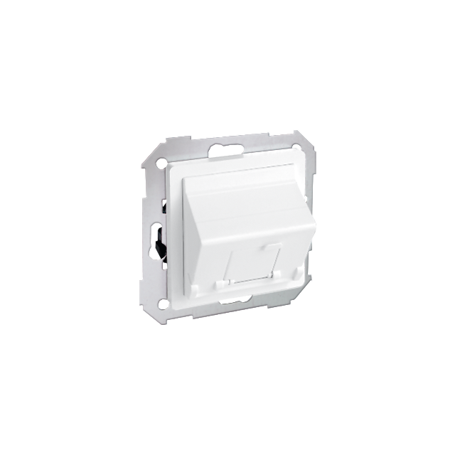 Simon 82 Pokrywa 1x gniazdo RJ45 skośna z żaluzją . !Wymagany adapter 75001-39 biały 82578-30 KONTAKT
