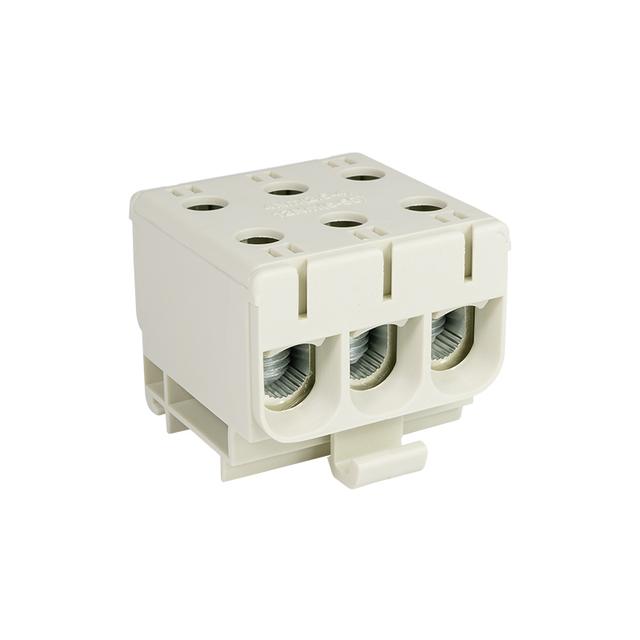 Złączka przelotowa gwintowana na szynę AL/CU 145A 3x(2,5-50)mm2 WLZ35/3x50/s szara  48.351 OPATÓWEK