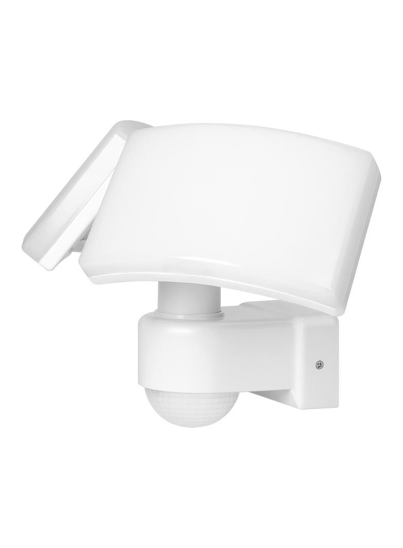 TOS DUO LED 2x20W podwójny naświetlacz ogrodowy z czujnikiem ruchu PIR 2x1600lm IP65 4000K neutralna biel PC biały AD-NL-6603WLR4 ORNO