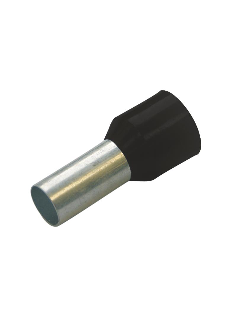 HTI  - 1,5/8 końc. tulejkowa  izol. czarne*