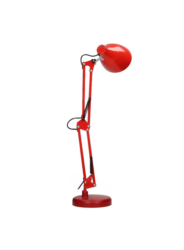 DIAN lampa biurkowa. 60W stalowa czerwona DL-1/R ORNO