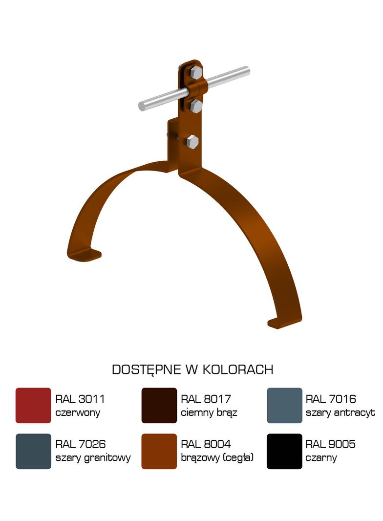 Uchwyt gąsiorowy 210mm Z-śruba H=13 cm /LA/
