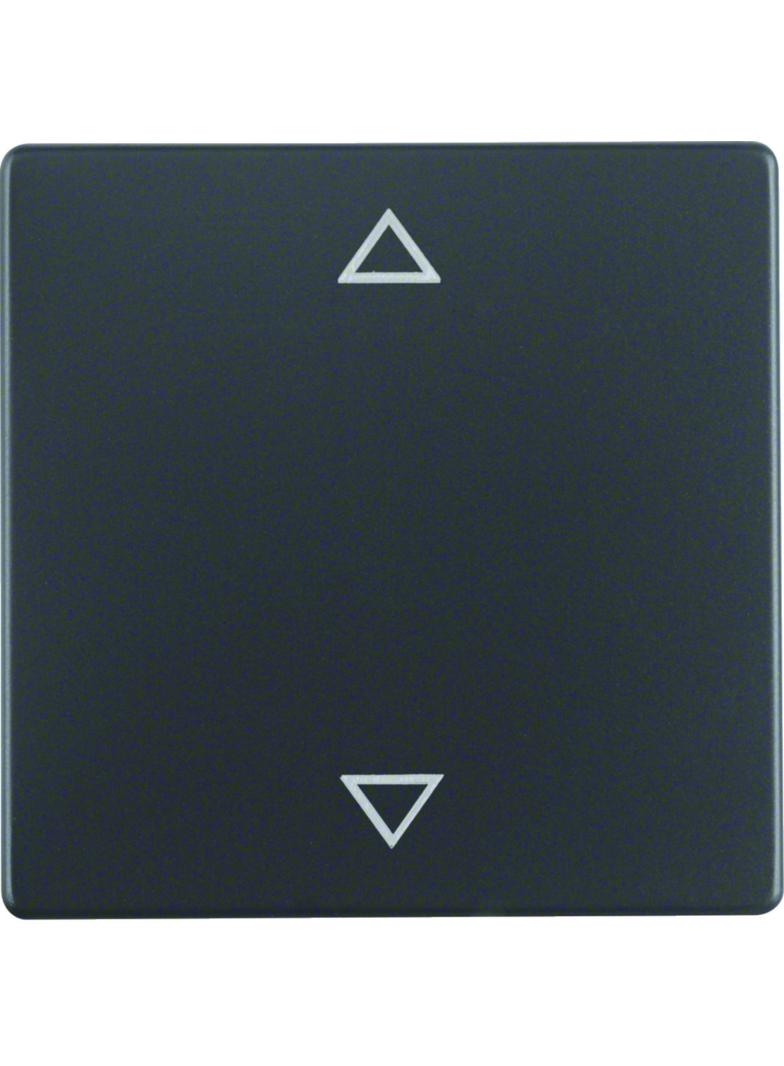 BERKER Q.x Klawisz nadrukowany symbol strzałki antracyt aksamit 16206076 HAGER