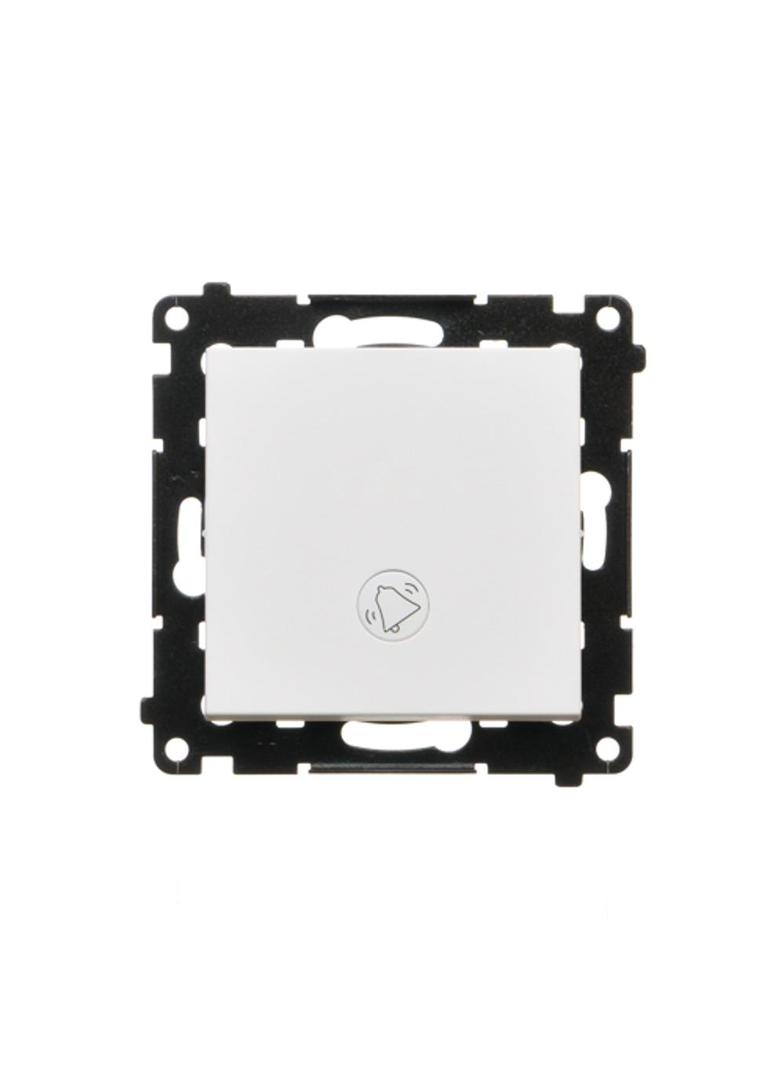 Simon 55 Przycisk zwierny /dzwonek/ z podświetleniem LED szybkozłączka Biały mat