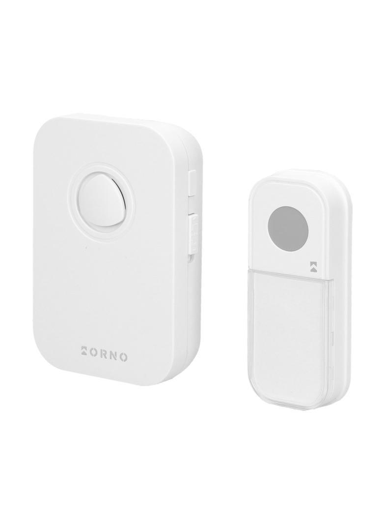 Dzwonek bezprzewodowy FADO DC bateryjny learning system 36 dźwięków 100m biały OR-DB-KF-134 ORNO