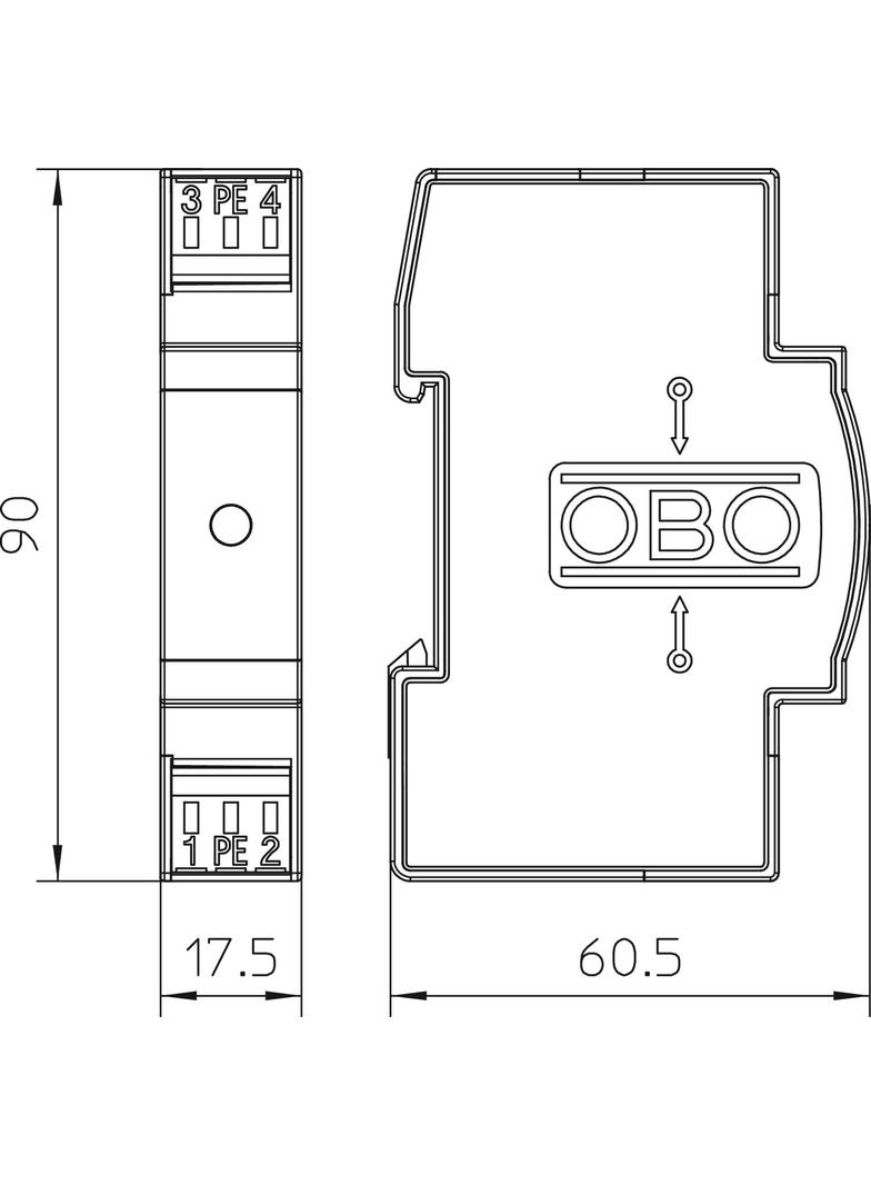 VF110-AC DC, Bariera odgromowa