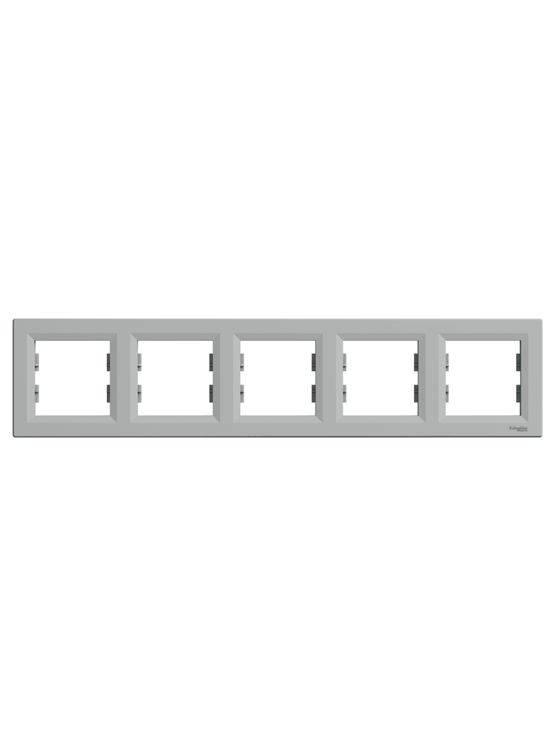 Asfora, ramka 5-krotna, pozioma, aluminium