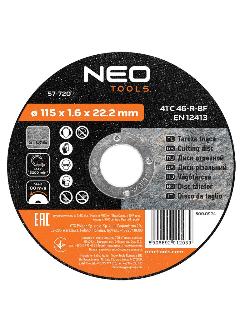 Tarcza tnąca do kamienia 115 x 1.6 x 22.2 mm, 41 37C30-R-BF