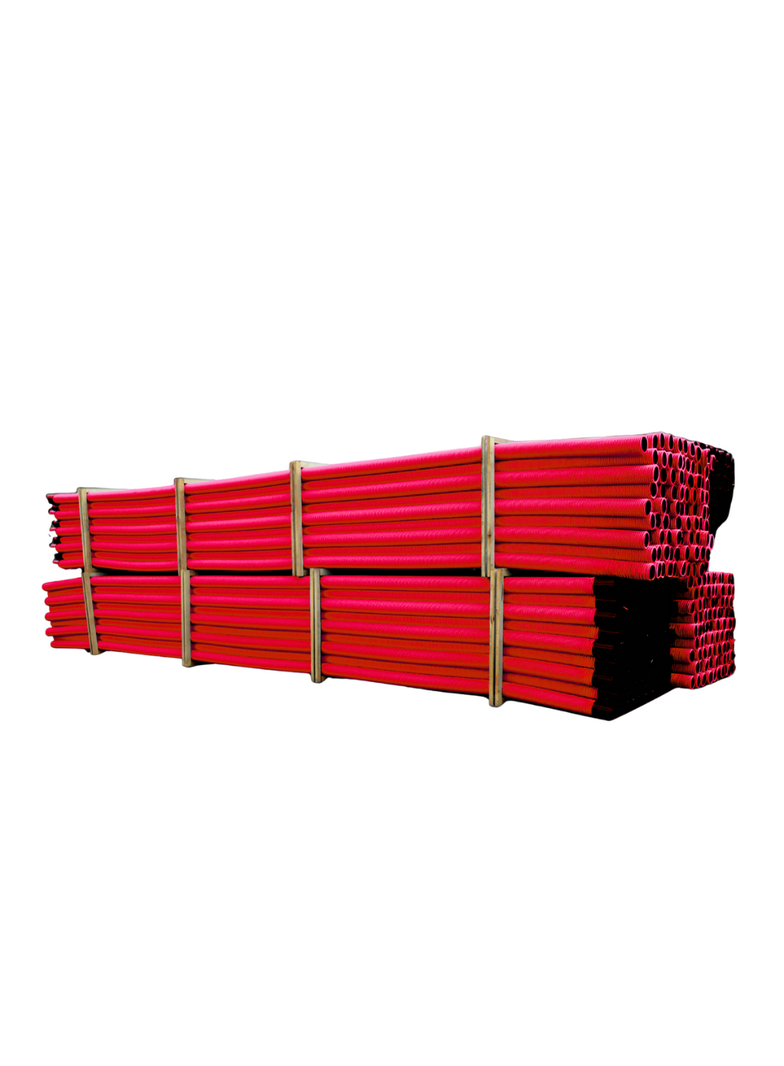 RODO 160/134 Rura karb. dwuwarst. w odc. RODO 160/134 - 6mb-czerw. 450N (33szt/paleta) 10611 TT PLAST