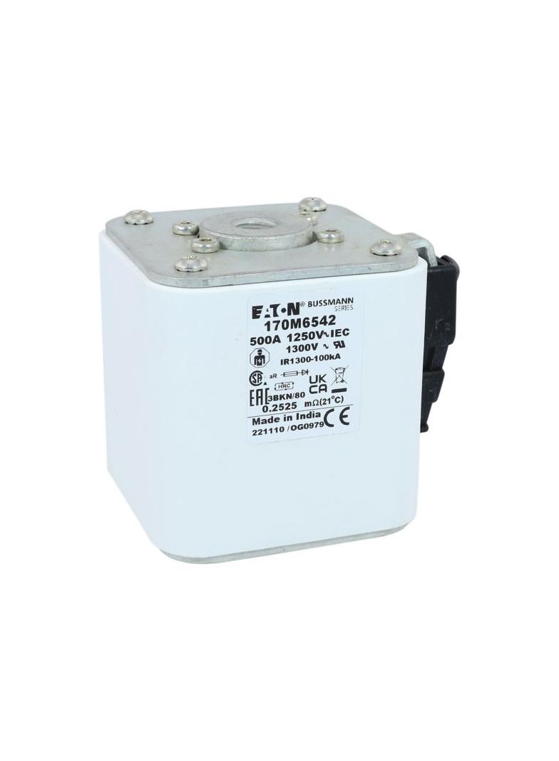 FUSE 500A 1250V 3BKN/80 AR CU Wkładka szybka 500A AC 1250V rozmiar 3 76x92x83 mm aR IEC UL 170M6542