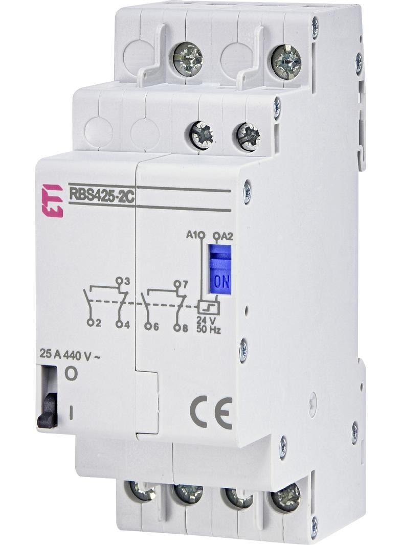Stycznik bistabilny 25A 4P 2-przełączne 2M RBS425-2C-24V AC 002464158 ETI