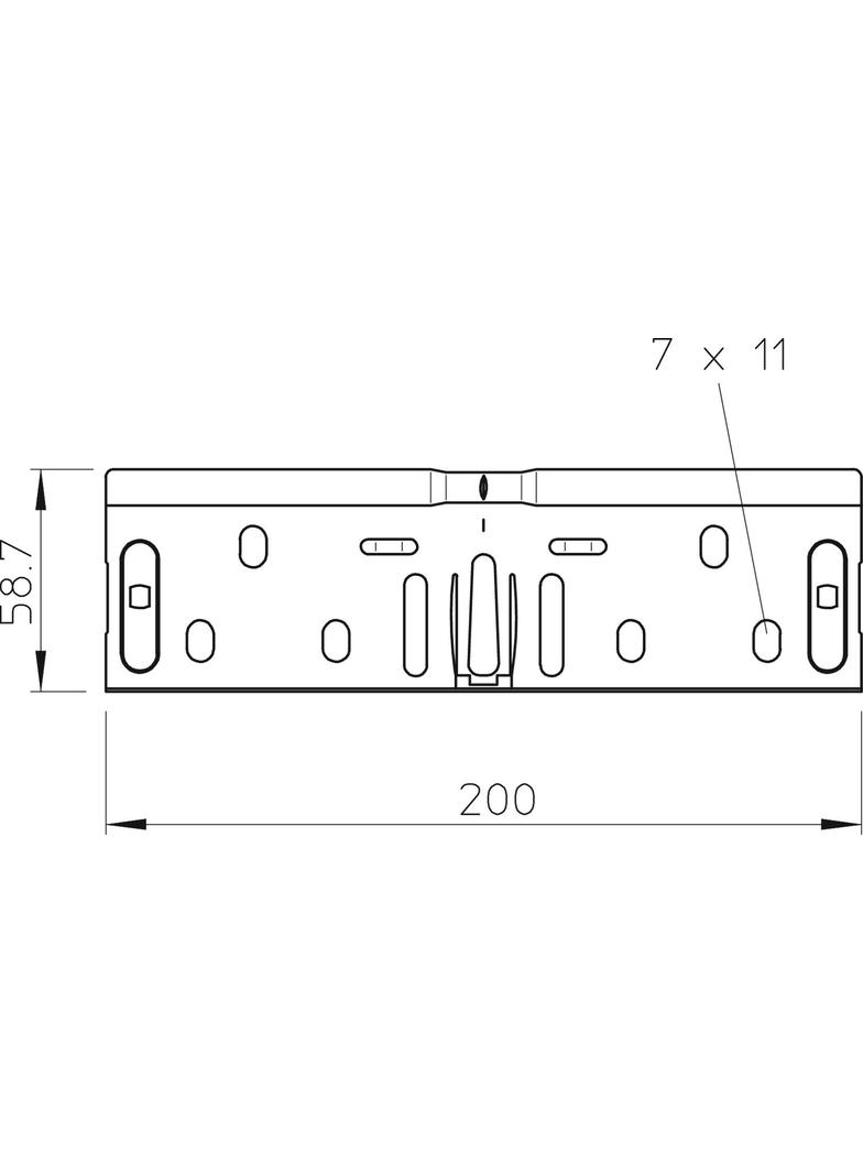 KOMPL.ŁĄCZNIKA WZDŁ.RV 60X50 FS