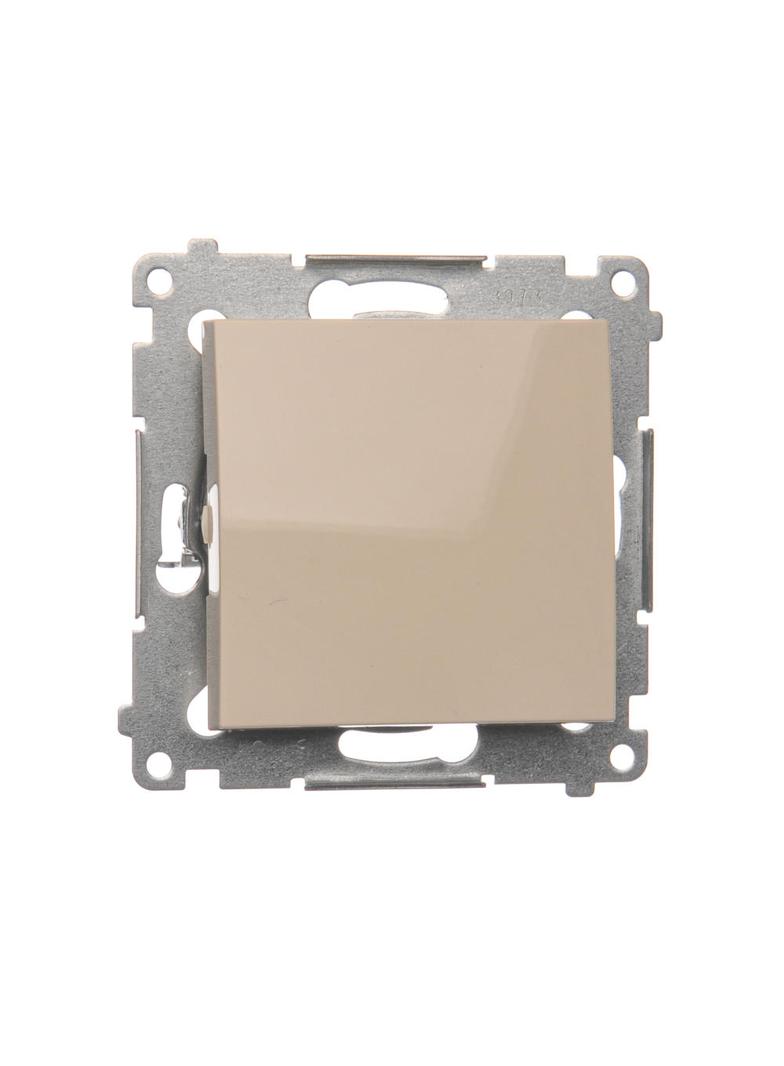 Simon 54 Przycisk pojedynczy rozwierny bez piktogramu 10A szybkozłączka kremowy