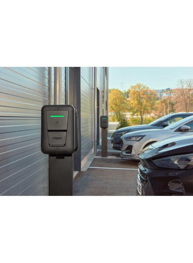 EVCS witty pro 1x22kW z kablem 6,5m T2 MID OCPP kompatybilna z LLM XEM5x0 XVL122CLM HAGER