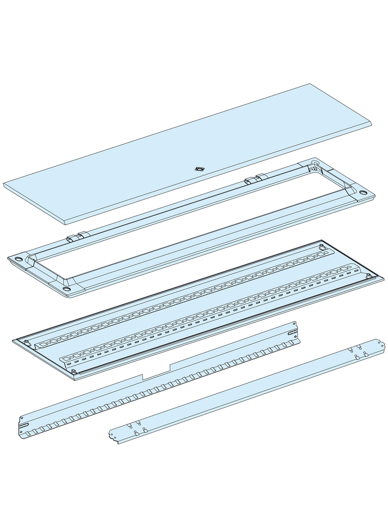 Tylny panel i drzwi, PrismaSet G, szer. 300 mm, wys. 450 mm (7 m), IP55 do kanału przedłużającego