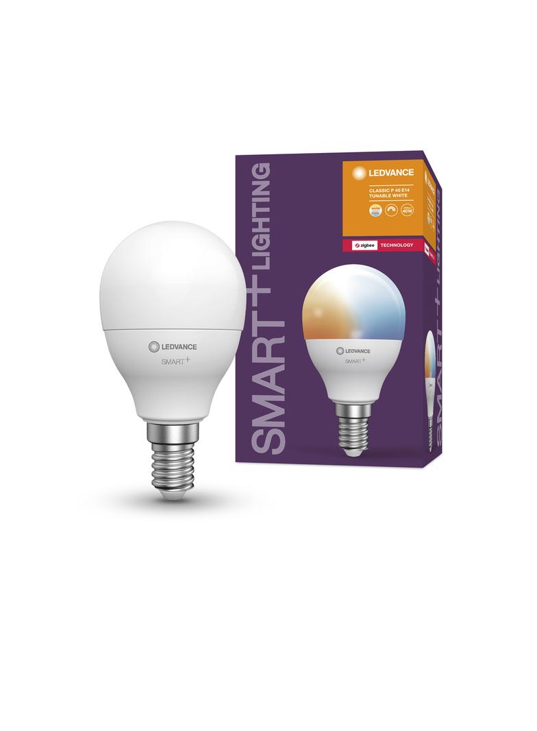 Lampa LED SMART+ ZB CL P Frosted TW 40 yes 4,9W/ E14