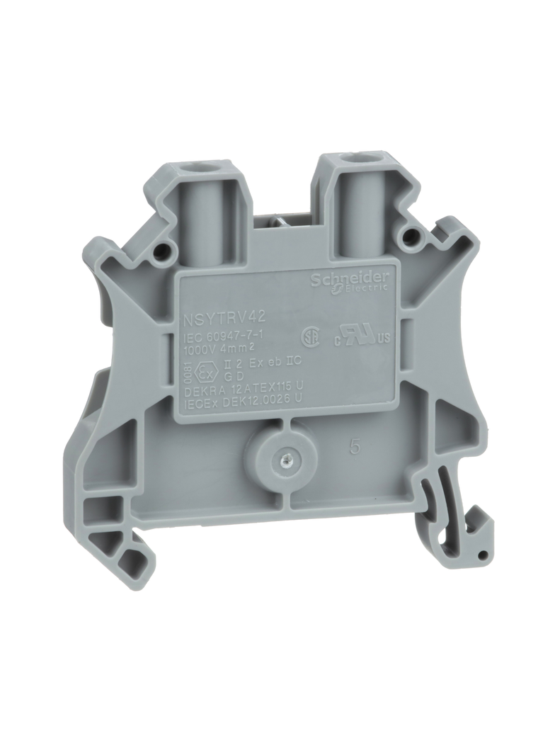 Złączki NSY, zacisk śrubowy przepustowy 4 mm2