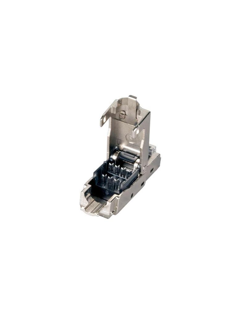 Wtyk RJ45 kat. 6 STP, srebrny