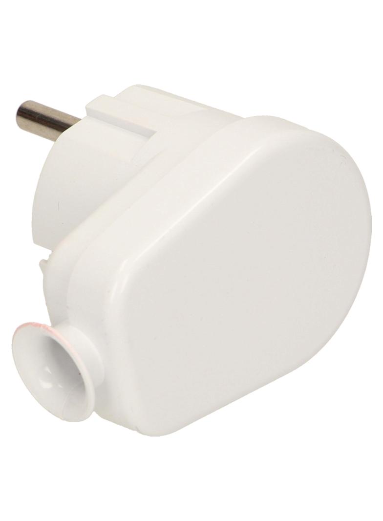 Wtyczka kątowa biała WT-16U/BIAŁY ORNO