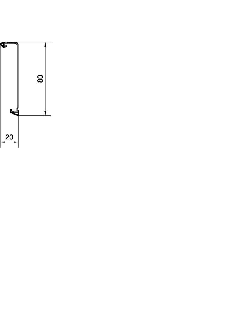 tehalit.SL Pokrywa z miękką uszczelką 20x80 czarny SL20080219011 HAGER