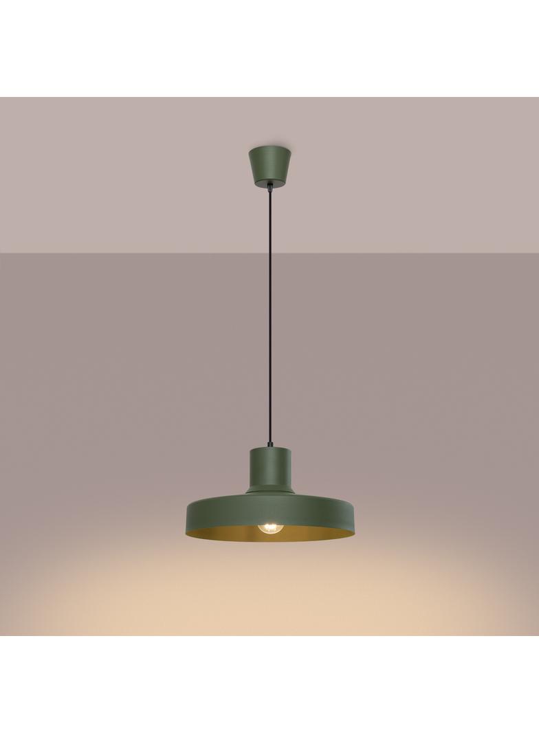 Sollux Lampa wisząca BILO zielona oliwka