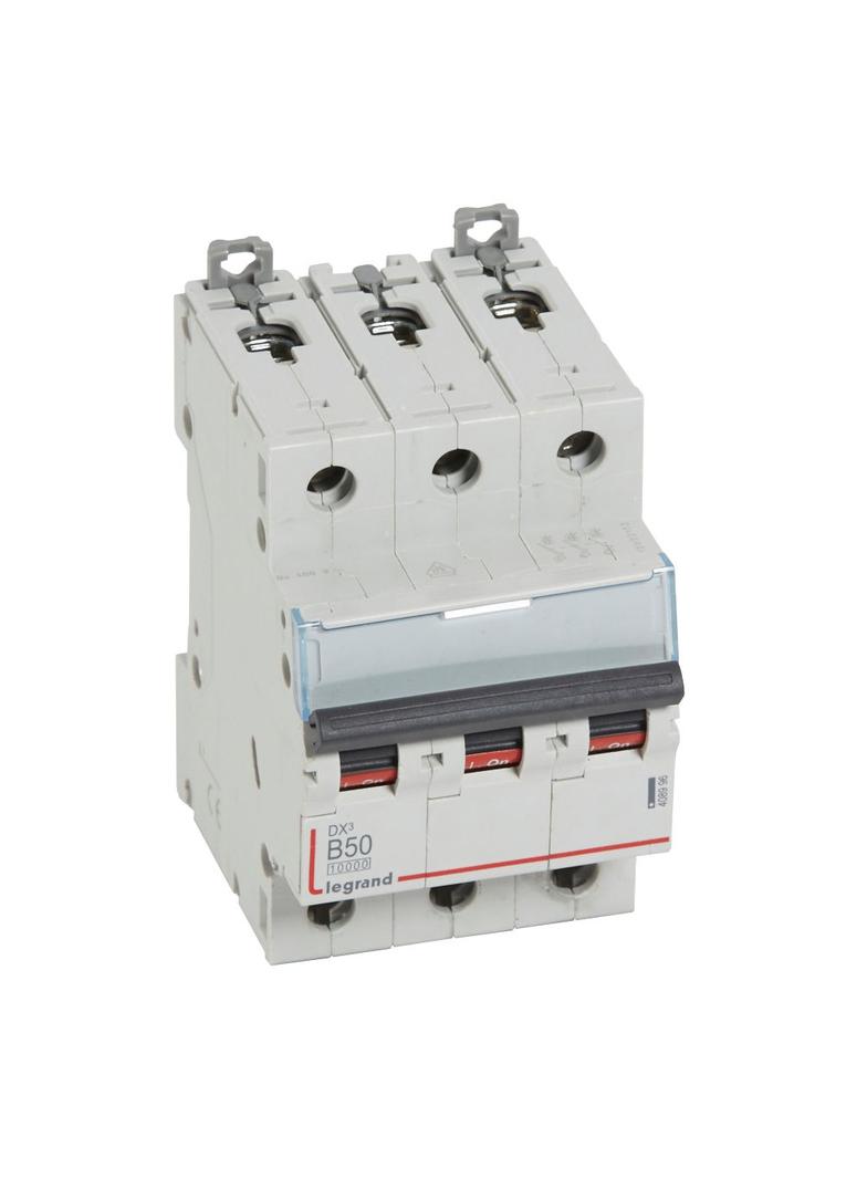 WYŁĄCZNIK NADPRĄDOWY S 313 3P B 50A 10000A SERII DX3, Legrand