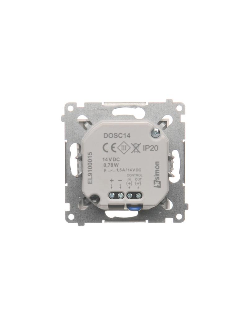 Simon 54 Oprawa oświetleniowa LED z czujnikiem ruchu 14 V DC 0.78 W białe neutralne 4000 K biały !Wymagany zasilacz 14V DOSC14B.01/11 KONTAKT