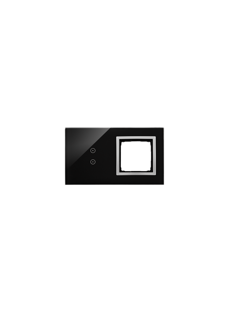 Simon 54 Touch Panel dotykowy S54 Touch 2 moduły 2 pola dotykowe pionowe + 1 otwór na osprzęt S54 księżycowa lawa DSTR230/74 KONTAKT
